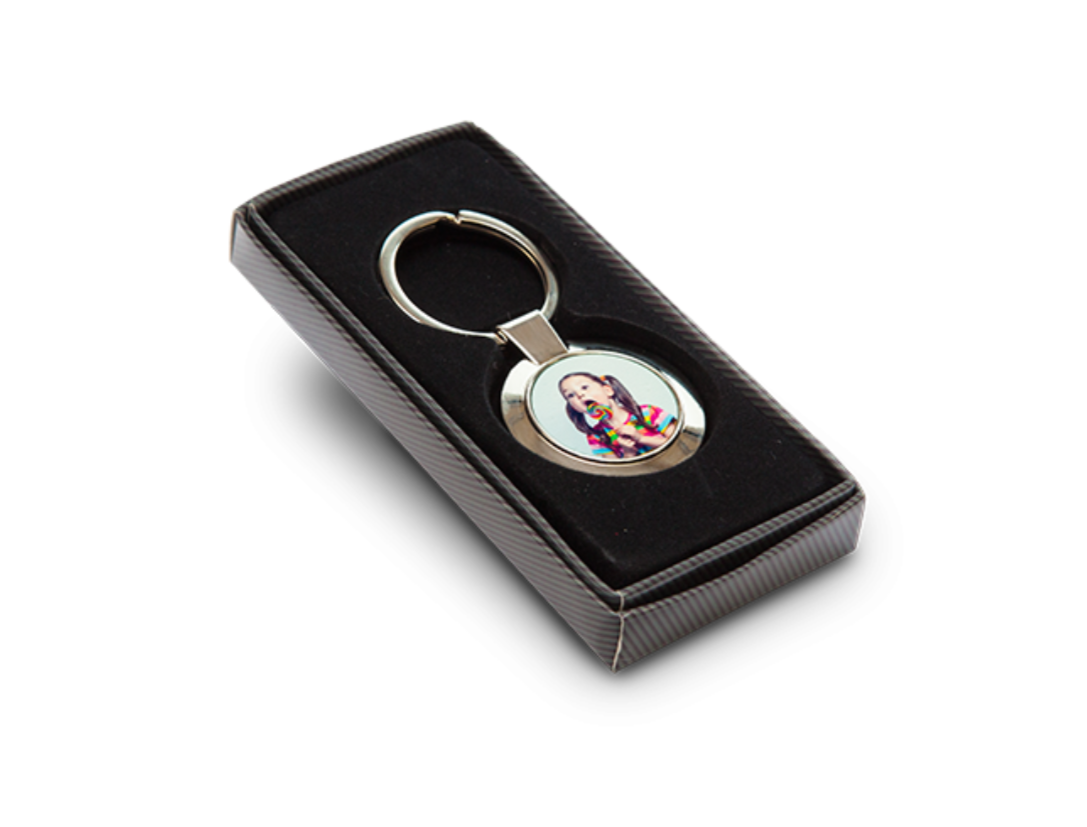 Horse & Girl Round Keyring, Horse Keyring, Horse Gift, Equestria